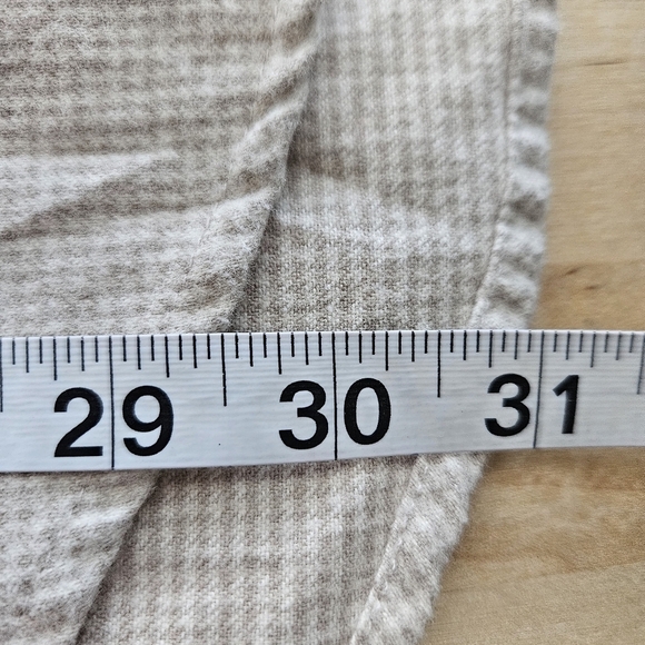 Abercrombie & Fitch Mens Houndstooth Soft AF Flannel XXL Fall Neutral - Picture 7 of 9